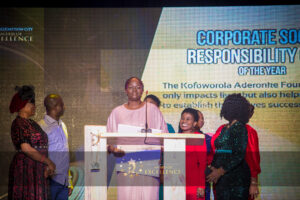 Corporate Social Responsibility (CSR) of the Year 
Kofoworola Aderonke Foundation (KAF)