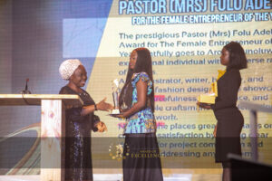 Pastor (Mrs) Folu Adeboye Award for The Female Entrepreneur of the Year -Arole Ebunoluwa (Maia Sirius Illustration & Bespoke Fashion)